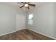 Bedroom with wood flooring and a ceiling fan at 1325 Cascarilla Ct., Myrtle Beach, SC 29579