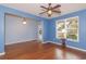 Spacious living room with hardwood floors and neutral walls at 1325 Cascarilla Ct., Myrtle Beach, SC 29579