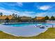 Community swimming pool with lounge chairs and patio furniture at 1325 Cascarilla Ct., Myrtle Beach, SC 29579