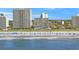 Aerial view of beachfront high rise building at 2001 S Ocean Blvd. # 1401, Myrtle Beach, SC 29577