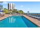 Expansive rectangular pool with lounge chairs at 2001 S Ocean Blvd. # 1401, Myrtle Beach, SC 29577
