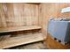 Simple sauna with wooden benches and heater at 2001 S Ocean Blvd. # 1401, Myrtle Beach, SC 29577