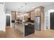 Modern kitchen with stainless steel appliances and large island at 215 82Nd Ave. N, Myrtle Beach, SC 29572