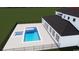 Angled view of a luxurious pool and spa at 215 82Nd Ave. N, Myrtle Beach, SC 29572