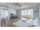 Inviting living room boasts a tv, and open access to the kitchen and living room at 2268 Essex Dr. # L, Surfside Beach, SC 29575
