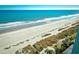 Aerial view of beach and ocean, showing shoreline and sand at 2401 S Ocean Blvd. # 1160, Myrtle Beach, SC 29577