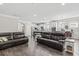 Open concept living room with hardwood floors and a view of the kitchen at 2450 Craven Dr., Myrtle Beach, SC 29579