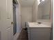 Clean bathroom with white vanity and shower/tub combo at 334 Lincolnshire Dr., Georgetown, SC 29440