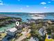 Aerial shot of a beautiful home with waterfront access, docks, and surrounded by boats on the waterway at 3545 Marion Ln., Murrells Inlet, SC 29576