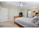 Bright bedroom with double bed and ensuite bathroom access at 37 Caulder Ln., Pawleys Island, SC 29585