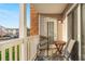 Private balcony with table and chairs, offering a relaxing outdoor space at 3761 Citation Way # 521 & S-54, Myrtle Beach, SC 29577