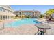Community pool with patio furniture at 3761 Citation Way # 521 & S-54, Myrtle Beach, SC 29577