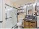 Modern bathroom with a glass-enclosed shower, updated fixtures, and stylish vanity at 4609 Lightkeepers Way # 11J, Little River, SC 29566