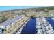 Aerial view of the community, marina, and boardwalk at 4625 Lightkeepers Way # L, Little River, SC 29566