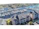 Aerial view of building and marina at 4625 Lightkeepers Way # L, Little River, SC 29566