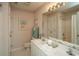 Bathroom with double vanity and shower/tub combo at 4625 Lightkeepers Way # L, Little River, SC 29566