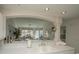 Kitchen features a breakfast bar with a view of the living room at 4625 Lightkeepers Way # L, Little River, SC 29566