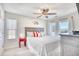Bright bedroom with a king-size bed and ocean views at 4629 Lightkeepers Way # 6-I, Little River, SC 29566