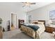 Spacious bedroom with double bed and built-in shelving at 508 Truitt Dr., Longs, SC 29568