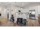 Open concept kitchen with island and stainless steel appliances at 508 Truitt Dr., Longs, SC 29568