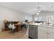 Eat-in kitchen with island and stainless steel appliances at 508 Truitt Dr., Longs, SC 29568