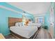 Bedroom with two beds and ocean view at 5308 N Ocean Blvd. # 1406, Myrtle Beach, SC 29577