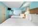 Bedroom with two beds and ocean view at 5308 N Ocean Blvd. # 1406, Myrtle Beach, SC 29577