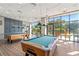 Relaxing game room featuring two billiard tables, perfect for leisure time at 5308 N Ocean Blvd. # 1406, Myrtle Beach, SC 29577