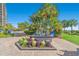 Relaxing courtyard with fountain and tropical landscaping at 5308 N Ocean Blvd. # 1406, Myrtle Beach, SC 29577