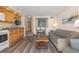 Open living space with kitchen and dining area at 5308 N Ocean Blvd. # 1406, Myrtle Beach, SC 29577