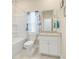Simple bathroom featuring a tub with shower, toilet, and a vanity with granite counter at 5314 Abbey Park Loop, Myrtle Beach, SC 29579