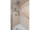 Walk in shower with glass enclosure and built in shelving at 5523 North Ocean Blvd. # 1402, Myrtle Beach, SC 29577