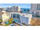 Aerial view of building with pool and ocean at 5709 N Ocean Blvd. # 303, North Myrtle Beach, SC 29582