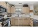 View of the kitchen's corner sink and ample counter space at 611 S 13Th Ave. # 175, Surfside Beach, SC 29575