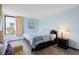 Relaxing bedroom with a king-size bed and ocean views at 7000 N Ocean Blvd. # 326, Myrtle Beach, SC 29572
