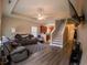 Spacious living room with hardwood floors, a fireplace, and a staircase at 788 Rambler Ct., Myrtle Beach, SC 29588