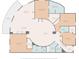 Detailed floor plan showcasing spacious layout with multiple bedrooms, bathrooms, living area, dining area, and balcony at 9547 Edgerton Dr. # 606, Myrtle Beach, SC 29572