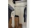 Well-organized closet with ample hanging space and shelving at 9764 Leyland Dr. # 7, Myrtle Beach, SC 29572