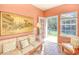 Peaceful sunroom with access to a backyard patio and pond view at 113 Knight Circle # 2, Pawleys Island, SC 29585