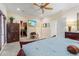 Main bedroom with king bed, en-suite bathroom, and ample closet space at 118 Seabreeze Dr., Murrells Inlet, SC 29576