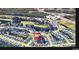 Discover the neighborhood from above in an aerial view showing the property's location and proximity to the pool at 1501 Brighton Ln., Longs, SC 29568