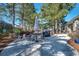 Backyard patio with seating that overlooks a pond at 1501 Brighton Ln., Longs, SC 29568