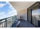 Balcony with partial ocean view and outdoor seating at 205 74Th Ave. N # 1603, Myrtle Beach, SC 29572