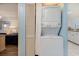 Stackable washer and dryer in small laundry room at 205 74Th Ave. N # 1603, Myrtle Beach, SC 29572