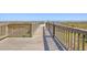 Wooden boardwalk provides easy access to the sandy beach and ocean at 2106 N Ocean Bl N Ocean Blvd. # 211, Myrtle Beach, SC 29577