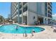 Resort pool with multiple areas and lounge chairs at 2311 South Ocean Blvd. # 371, Myrtle Beach, SC 29577