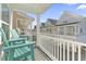 View from balcony showing charming townhomes and landscaping at 244 Gloucester Way, Little River, SC 29566