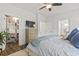 Main bedroom with large closet, TV and en-suite bathroom at 244 Gloucester Way, Little River, SC 29566