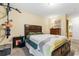 Bright bedroom with a double bed and dresser at 3786 Hitchcock Way # 312, Myrtle Beach, SC 29577