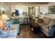 Living room with a view of the kitchen and patio at 3866 Highway 17 Business # C-3, Murrells Inlet, SC 29576